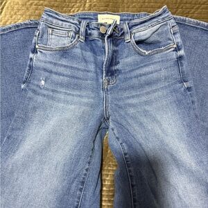 Classic Risen Wide Leg High Rise Blue Women's Jeans